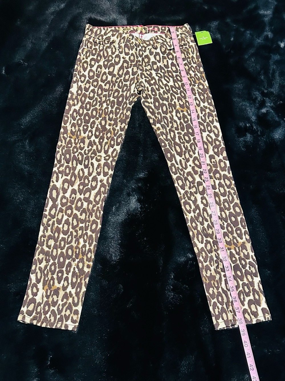 Kate Spade New York Leopard Print Skinny Jeans Size 25 NWT - Picture 2 of 10